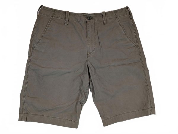 Express Chino Shorts Flat Front Casual Khaki Zip Fly Mens 31 Classic Fit 31x10
