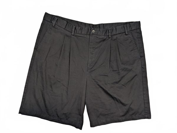 Eddie Bauer Pleated Cotton Chino Casual Outdoor Shorts Mens 46 Tall 46x9