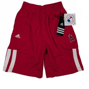 Adidas Los Angeles Angels Red Basketball Athletic Shorts Youth Boys Large 7