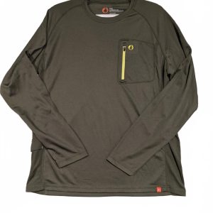 The American Outdoorsman Fishing Long Sleeve Shirt Green Active Large