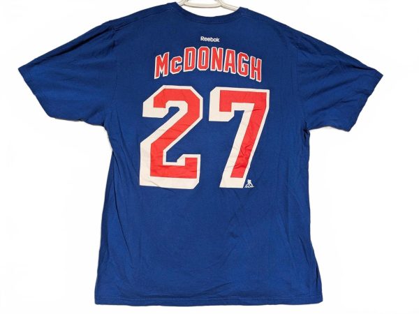 Reebok New York Rangers Short Sleeve Tees - McDonagh #27 & Rangers Logo