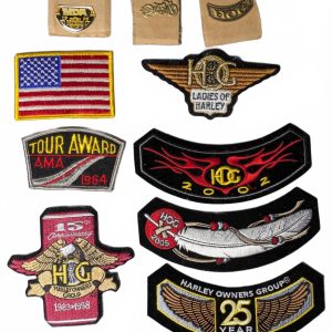 Harley-Davidson HOG Patch Pin Lot Vintage Club Anniversary Biker Ladies