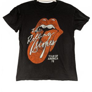 Official Merchandise The Rolling Stones 1978 Tour T-Shirt Womens Size XS