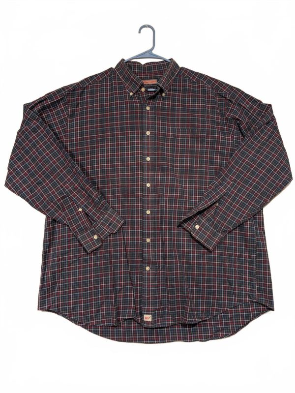 Vineyard Vines Men's Plaid Button-Up Long Sleeve Shirt Shep & Ian Murray 2XL