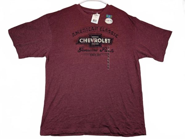 Chevrolet American Classic Genuine Parts Crewneck Graphic T-Shirt Heather Men XL