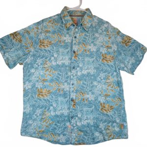 Margaritaville Resort Life Tropical Hawaiian Button Front Camp Shirt Mens Large