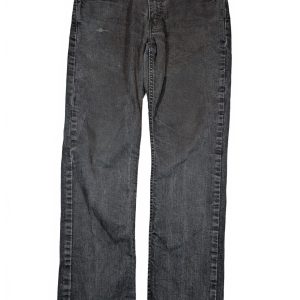 Levi's 511 Slim Fit Charcoal Black Denim Distressed Tapered Jeans Mens 33x30