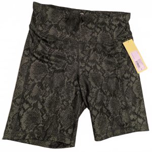 All In Motion Olive Snakeskin Print High Rise Bike Shorts Womens Small NWT 26x7