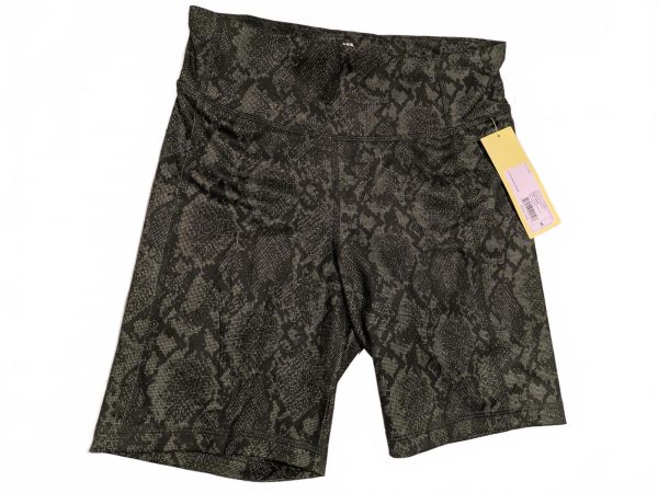 All In Motion Olive Snakeskin Print High Rise Bike Shorts Womens Small NWT 26x7