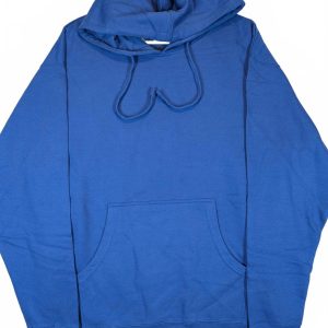 Independent Trading Company Blank Pullover Hoodie Fleece Pocket Mens Medium Blue
