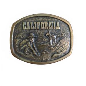 1978 Wyoming Studios INC California Jackson Hole Belt Buckle