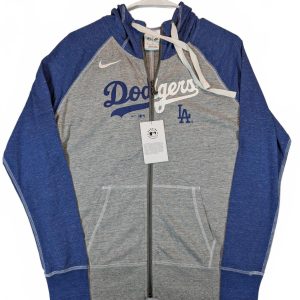 Nike Los Angeles Dodgers MLB Full Zip Hoodie Sweatshirt Jacket Womens Medium