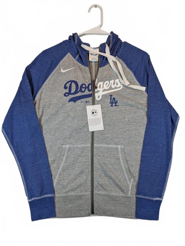 Nike Los Angeles Dodgers MLB Full Zip Hoodie Sweatshirt Jacket Womens Medium