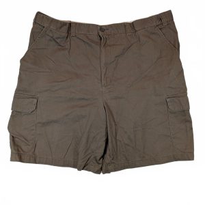 Geoffrey Beene Cotton Cargo Chino Utility Shorts Flat Front Casual Mens Size 42W