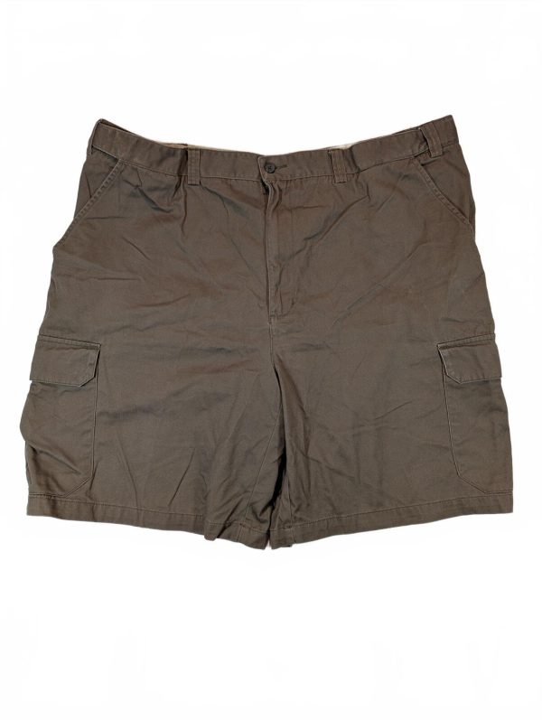 Geoffrey Beene Cotton Cargo Chino Utility Shorts Flat Front Casual Mens Size 42W