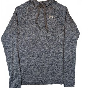 Under Armour HeatGear Loose Pullover Hoodie Heathered Athletic Women Size Medium