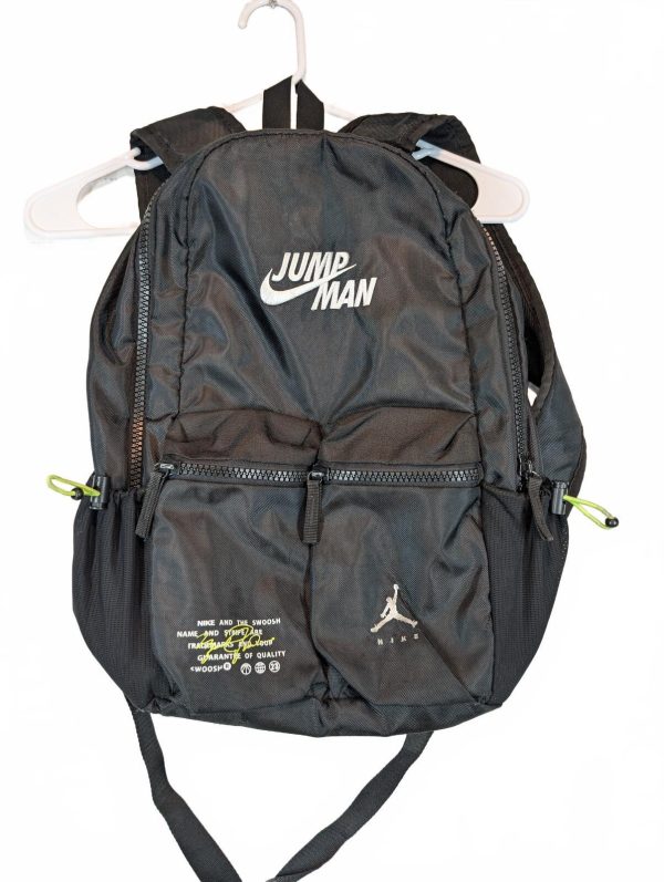 Nike Jumpman Air Jordan Backpack School Laptop Travel Bag Black Unisex Large