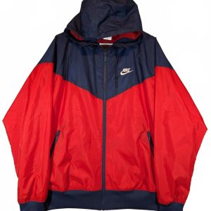 Nike Windrunner Hooded Windbreaker Jacket Colorblock Full Zip Mesh Lined Mens Sm