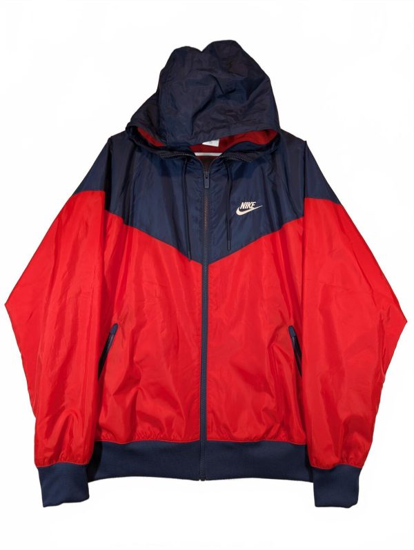 Nike Windrunner Hooded Windbreaker Jacket Colorblock Full Zip Mesh Lined Mens Sm