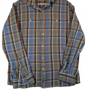 Gustin Plaid Flannel Button-Up Workshirt Heavyweight Long Sleeve Mens XXL 2XL