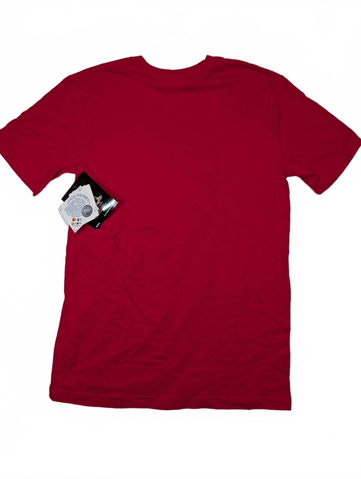 New Era Albert Pujols 3000 Hits Graphic Baseball T Shirt Angels Mens Small Red - Image 2