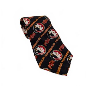 RM Sport FSU Seminoles Logo Neck Tie College Football Fan Mens One Size Black
