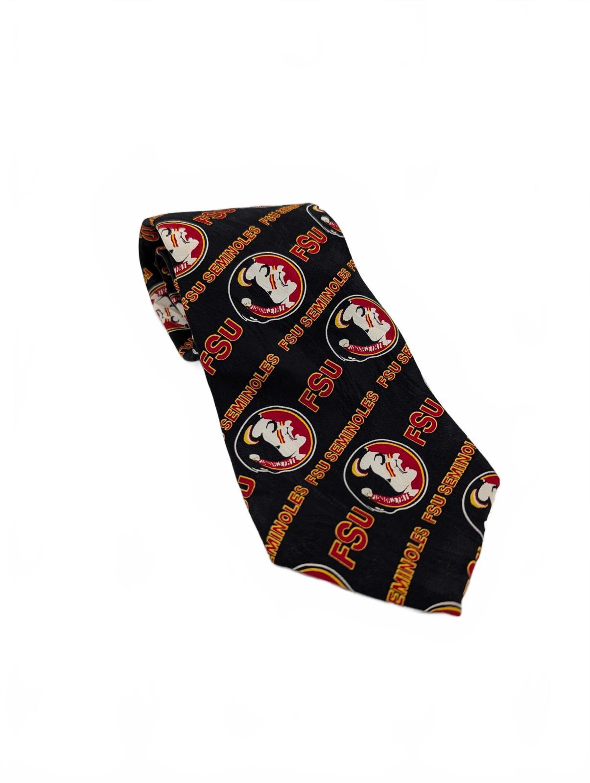 RM Sport FSU Seminoles Logo Neck Tie College Football Fan Mens One Size Black