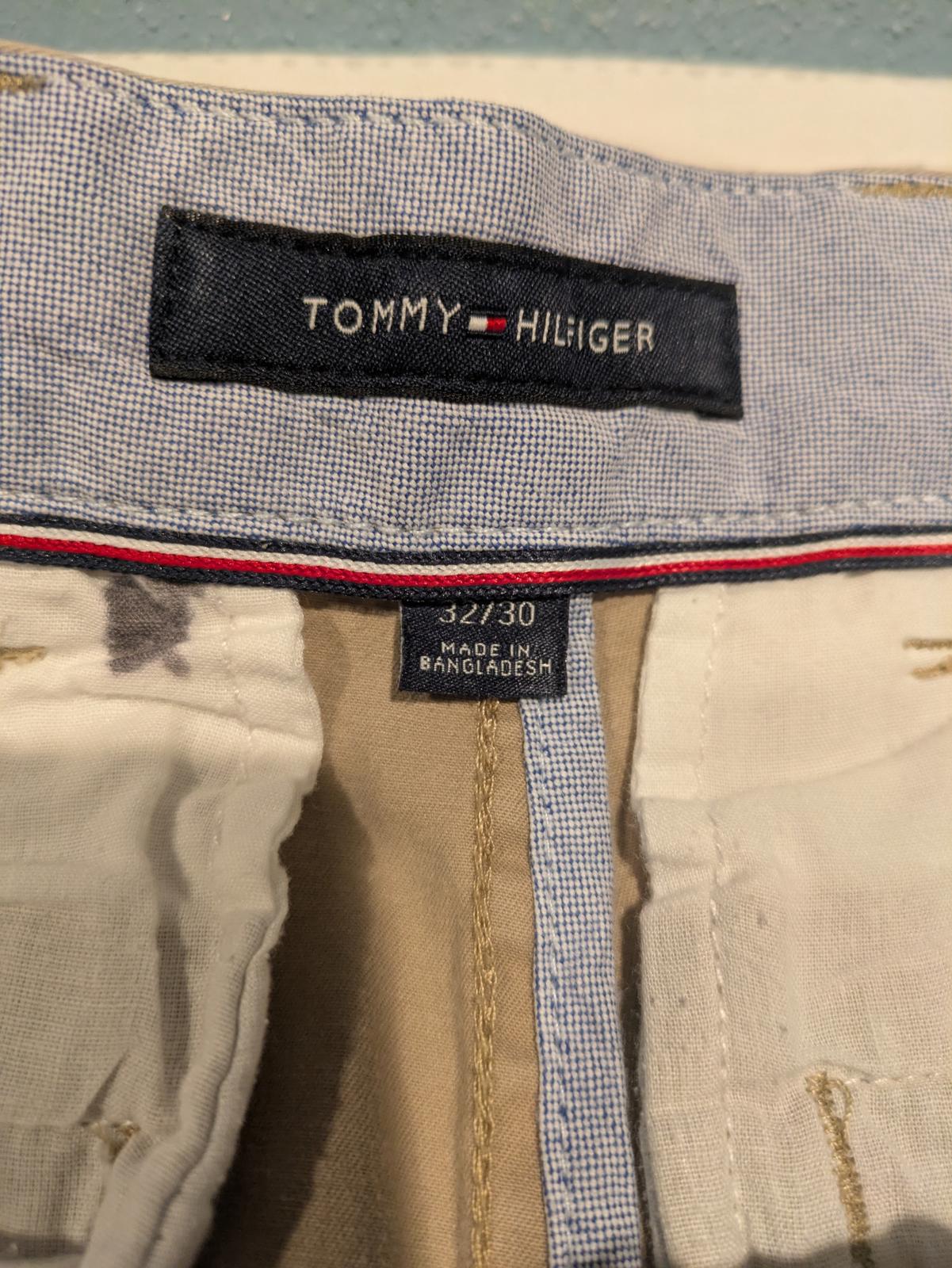 Tommy Hilfiger Khaki Chino Flat Front Classic Casual Pants Mens 32x30 (34x29) - Image 5