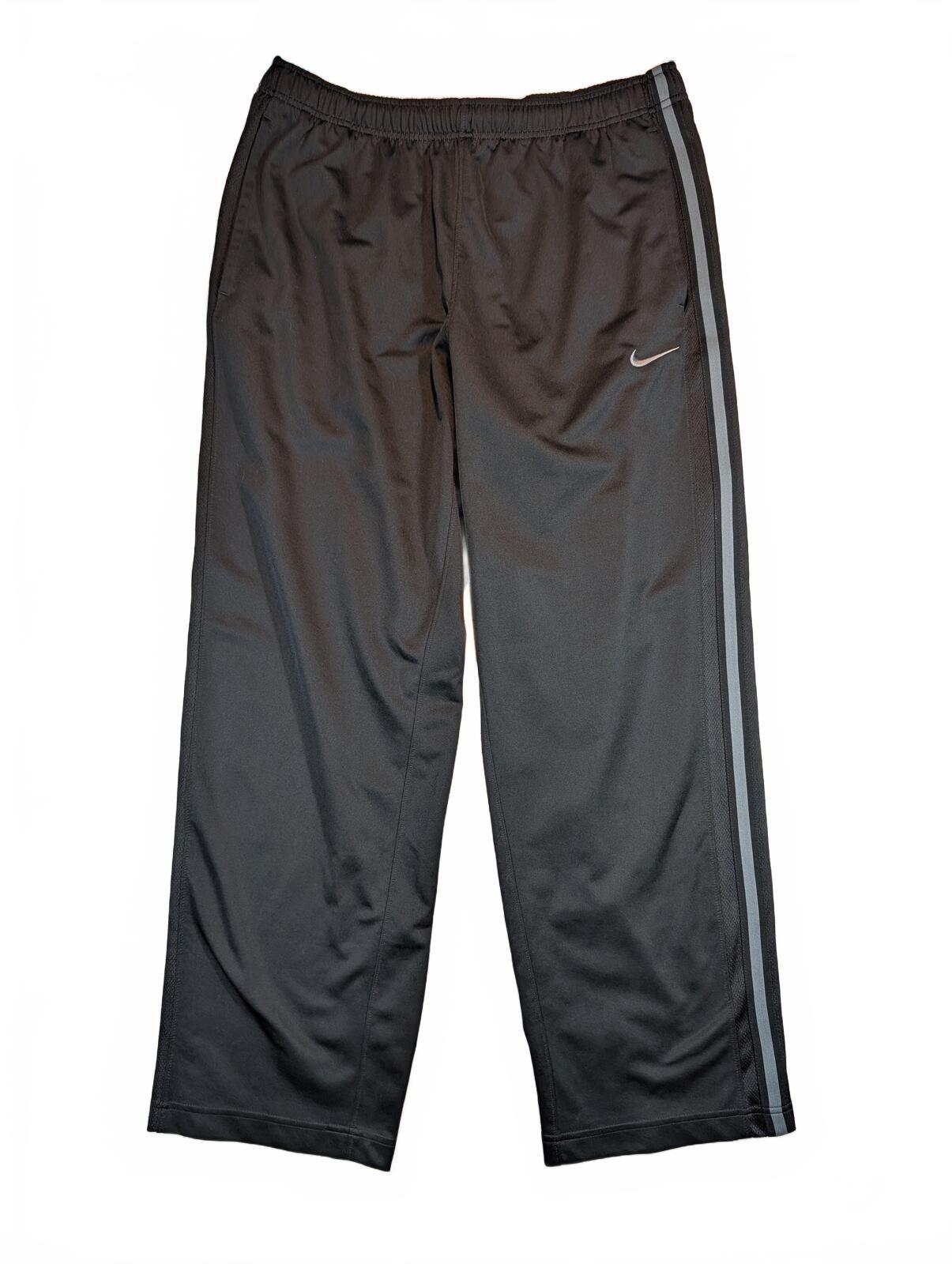 Nike Track Pants Gray Side Stripe Athletic Warm Up Joggers Pockets Mens Size XL