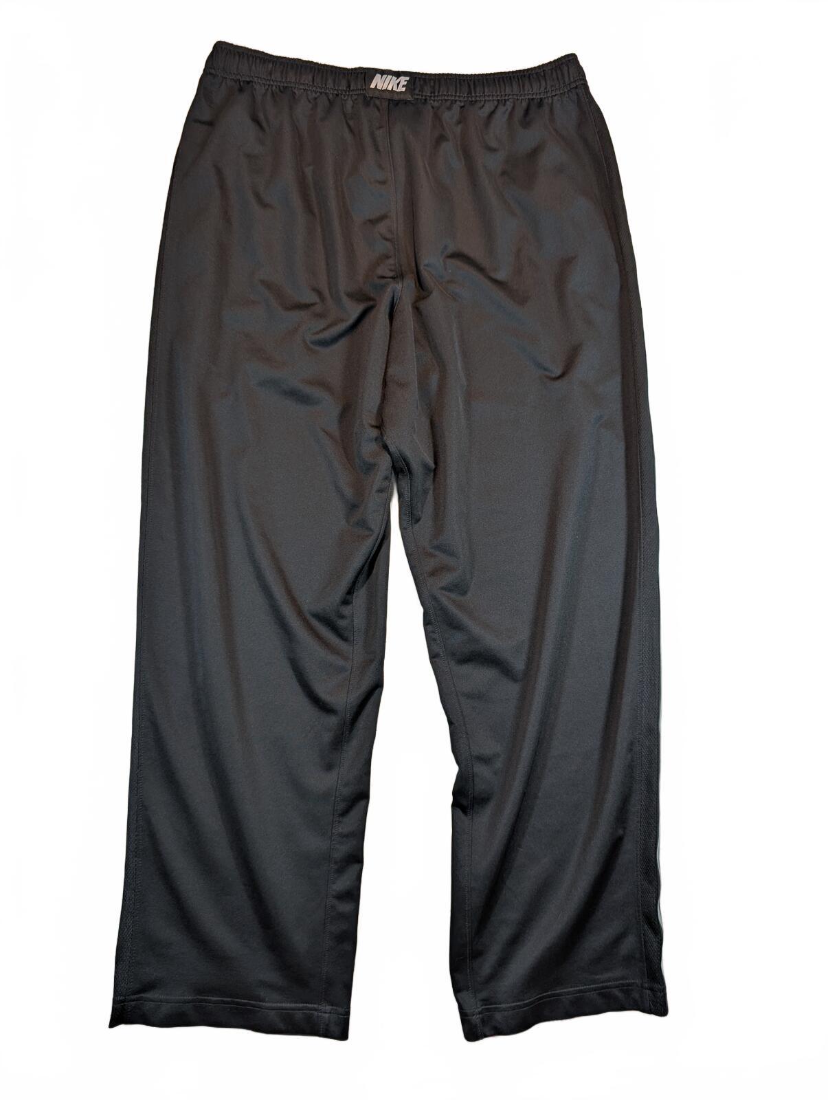 Nike Track Pants Gray Side Stripe Athletic Warm Up Joggers Pockets Mens Size XL - Image 2