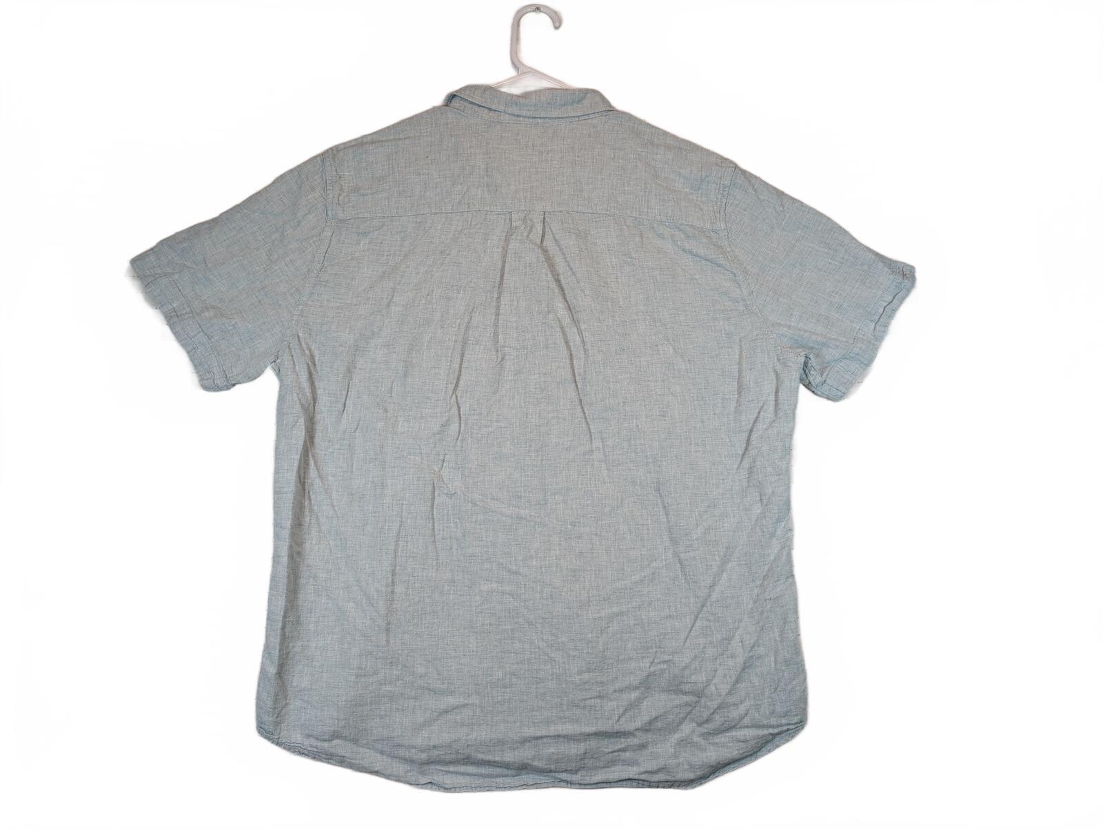 Line Of Trade Linen Cotton Button Down Shirt Short Sleeve Pocket Mens Size XXL - Image 3
