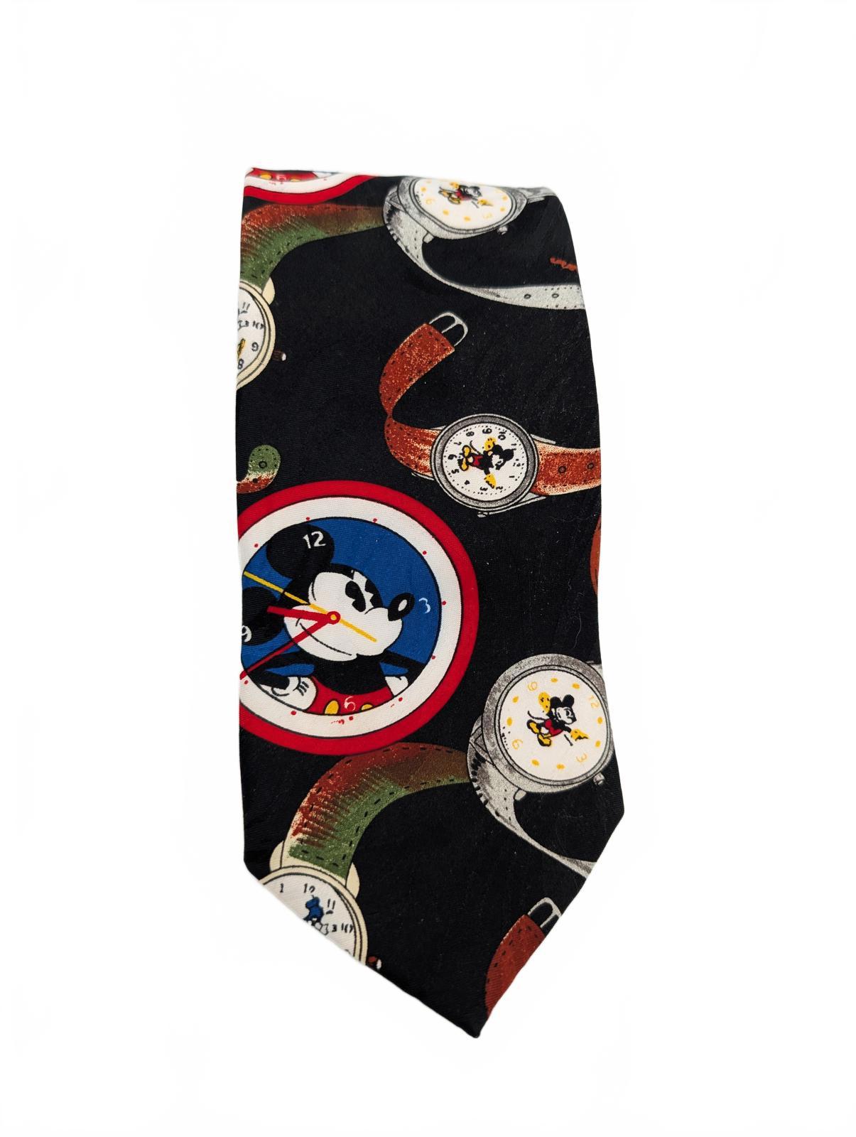 Mickey Unlimited Balancine Watch Clock Novelty Disney Tie Vtg Mens One Size