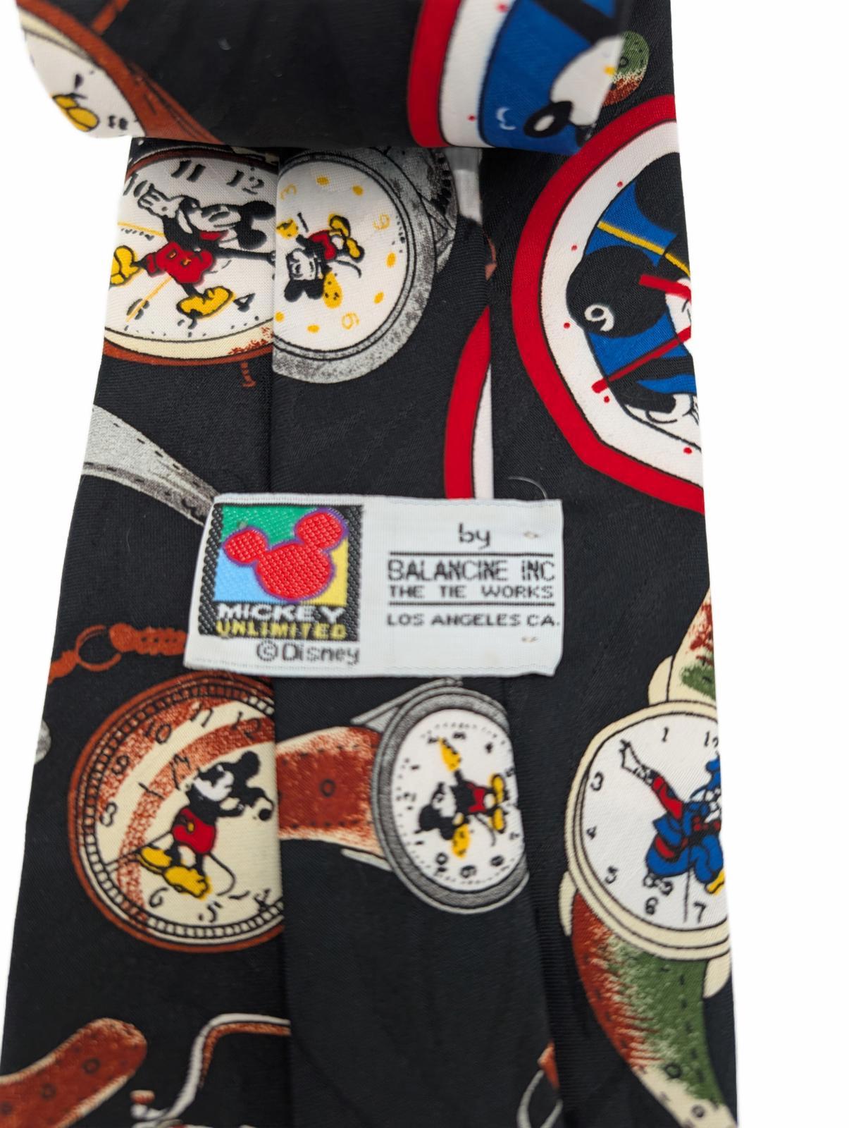 Mickey Unlimited Balancine Watch Clock Novelty Disney Tie Vtg Mens One Size - Image 3