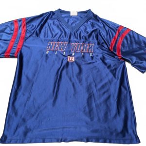 NFL Vintage Y2K Mens New York Giants Team Jersey XL Blue Red