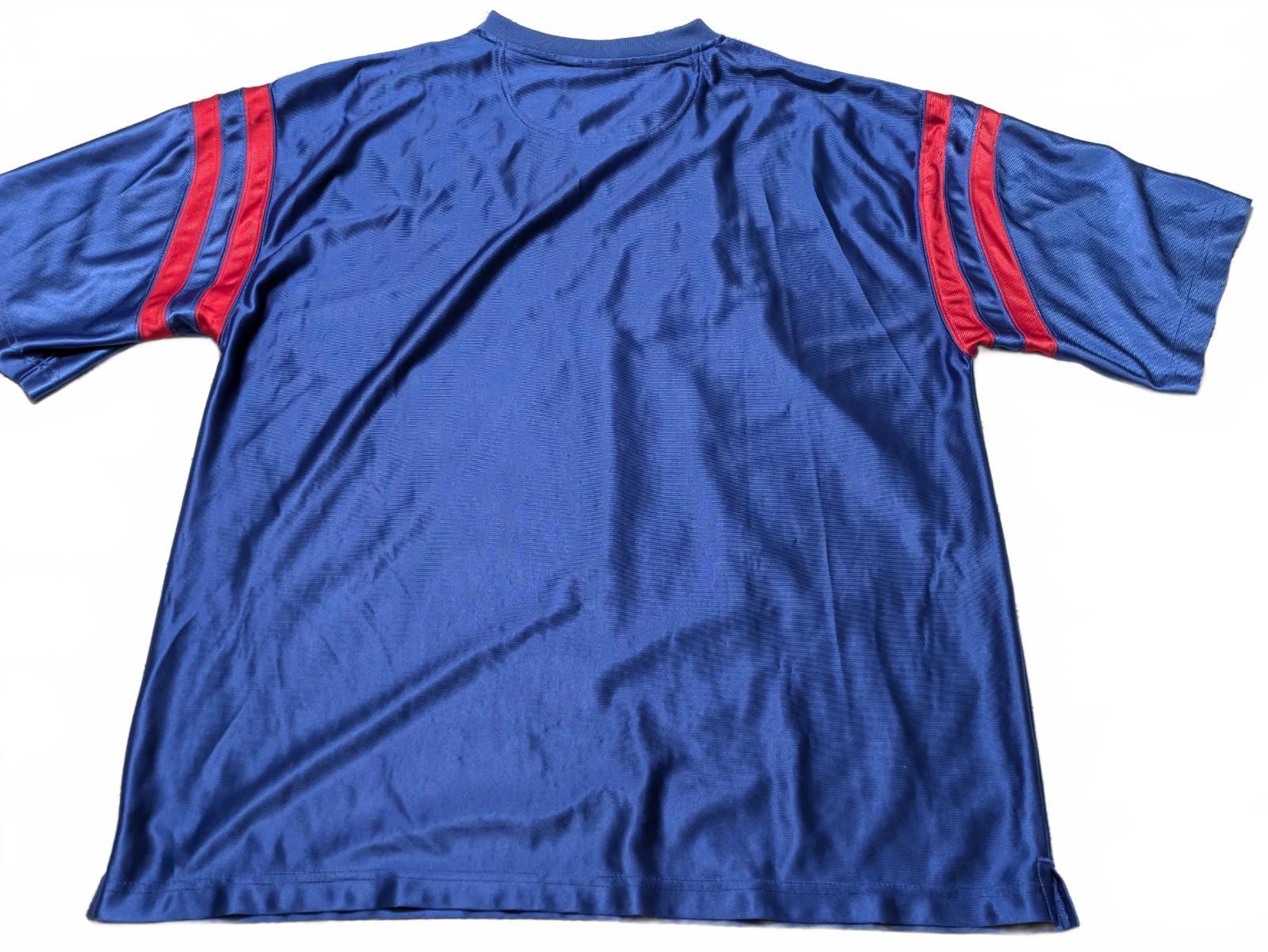 NFL Vintage Y2K Mens New York Giants Team Jersey XL Blue Red - Image 2