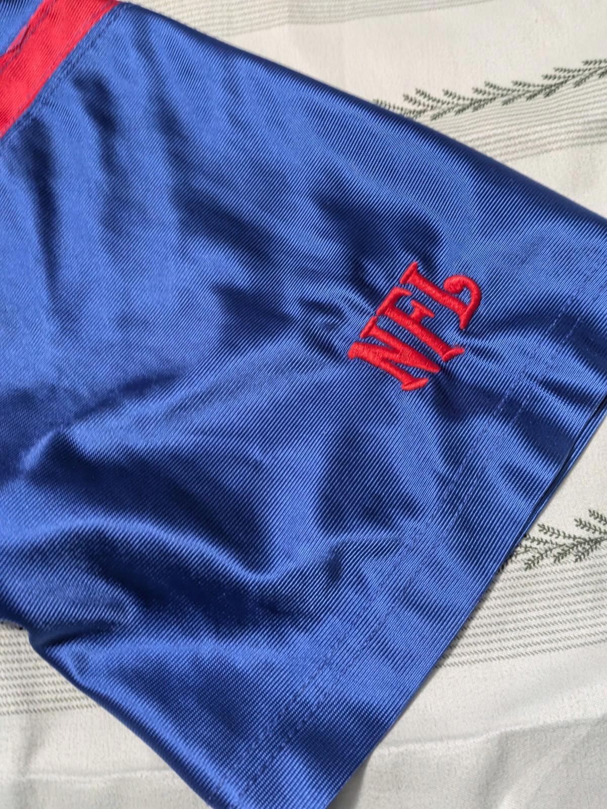 NFL Vintage Y2K Mens New York Giants Team Jersey XL Blue Red - Image 4