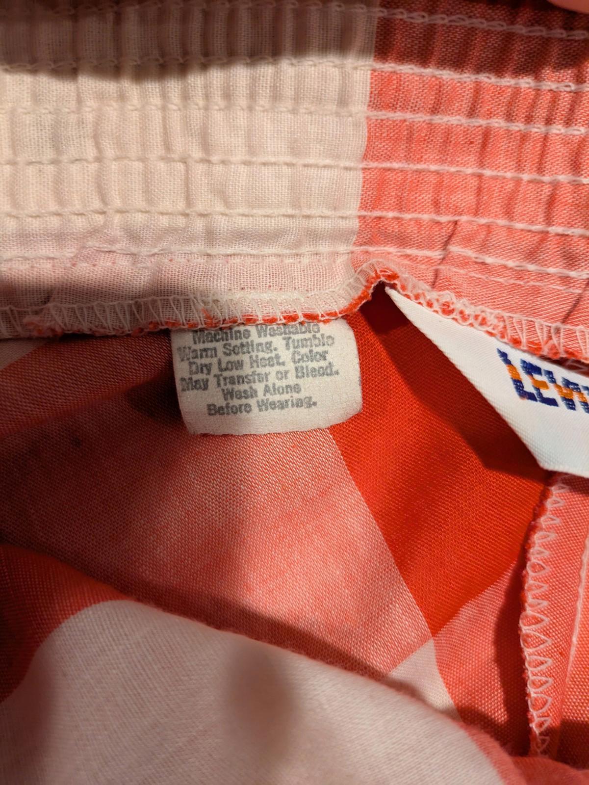 RARE Vintage 70’s LEVI'S Plaid Picnic Womens Maxi Skirt Size 26x26 BIG E - Image 4