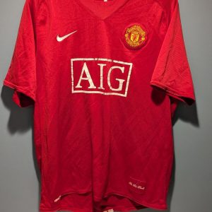 Manchester United 2007 2009 Home Football Shirt Tevez #32 Soccer jersey Size M L