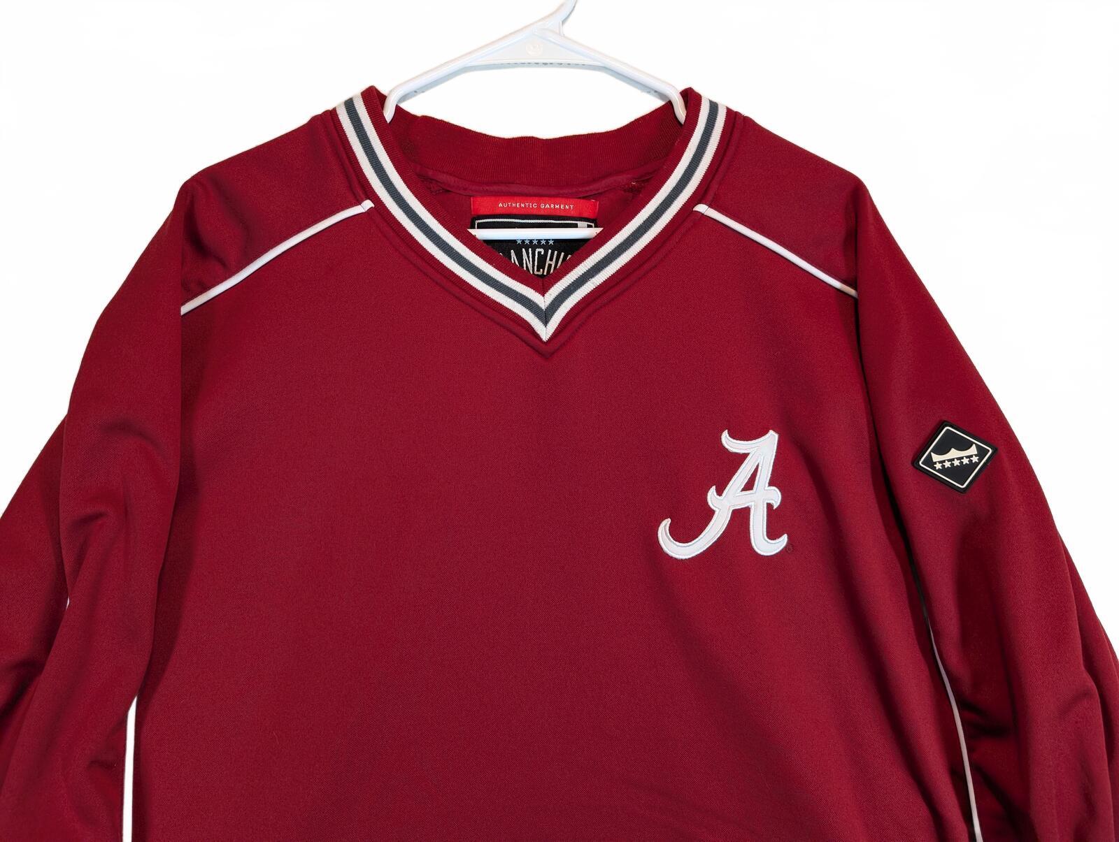 Franchise Club Alabama Crimson Tide Red NCAA V-Neck Pullover Jacket Mens XXL - Image 2