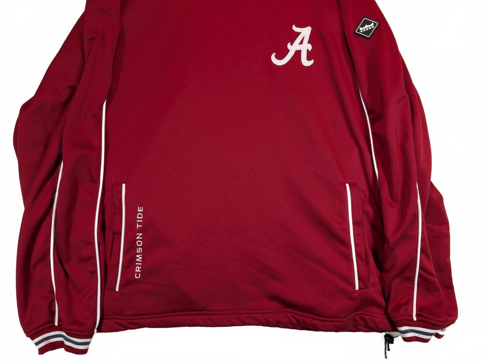 Franchise Club Alabama Crimson Tide Red NCAA V-Neck Pullover Jacket Mens XXL - Image 3