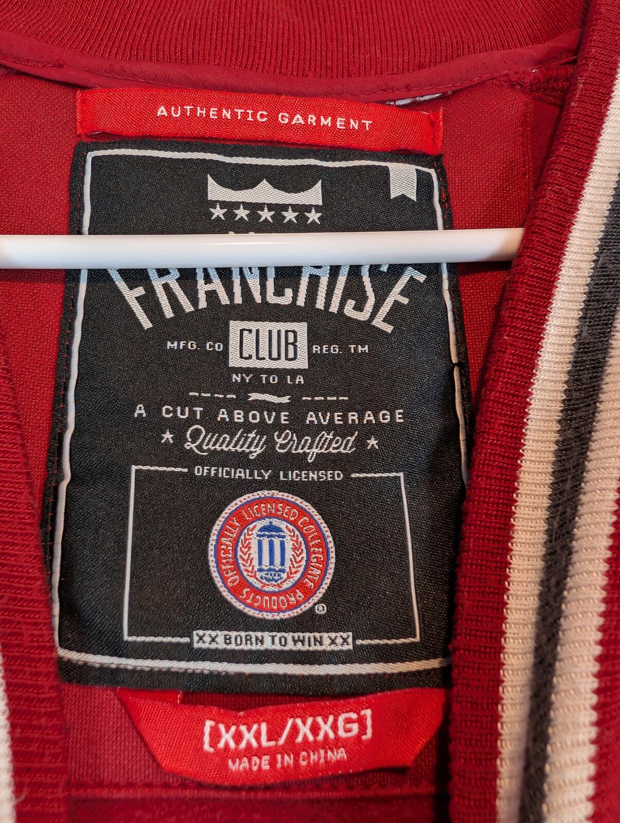 Franchise Club Alabama Crimson Tide Red NCAA V-Neck Pullover Jacket Mens XXL - Image 6