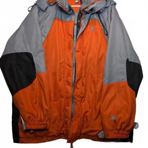 Starter Insulated Hooded Jacket Colorblock Outdoor Winter Coat Mens Large
