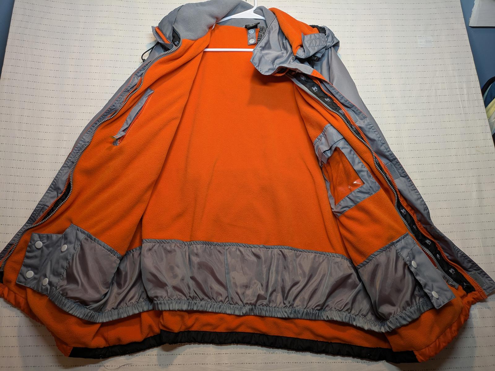 Starter Insulated Hooded Jacket Colorblock Outdoor Winter Coat Mens Large - Image 7