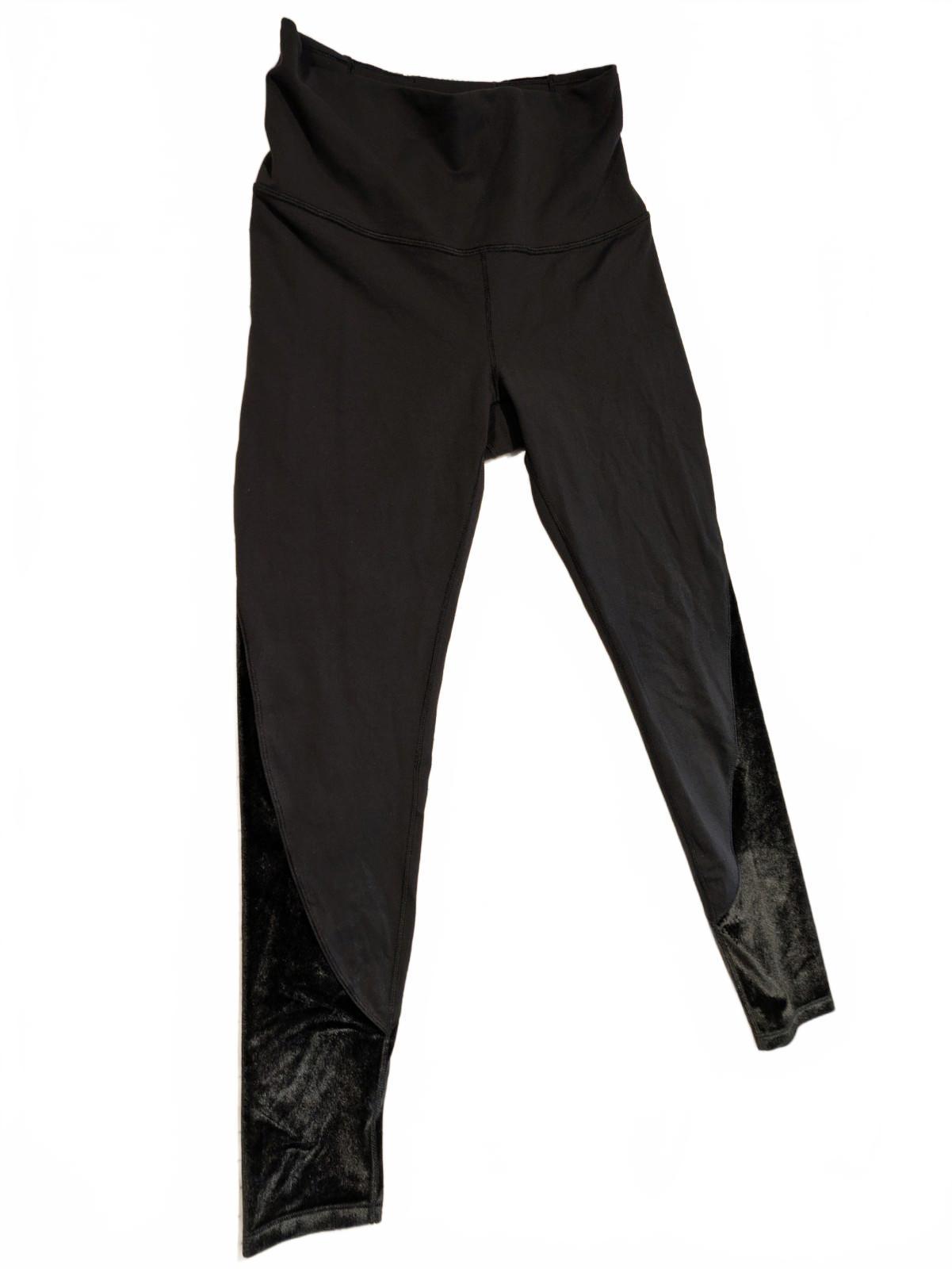 Calia Carrie Underwood Limited Edition Black Onyx Velvet Pieced Leggings Small - Image 2