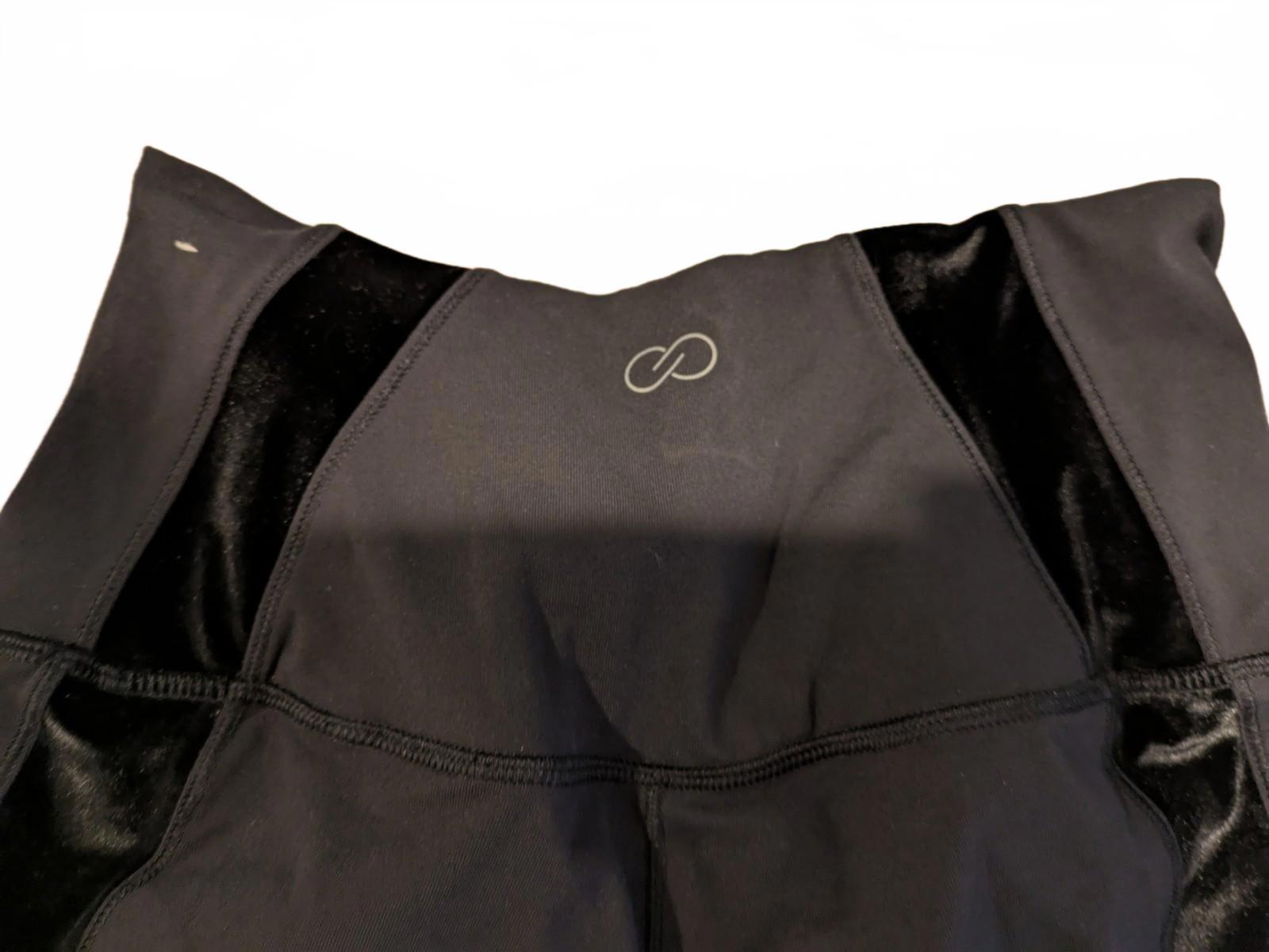 Calia Carrie Underwood Limited Edition Black Onyx Velvet Pieced Leggings Small - Image 6