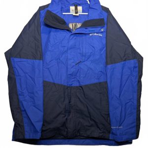 Columbia Omni-Tech Insulated Jacket Colorblock Outdoor Winter Coat Mens Large