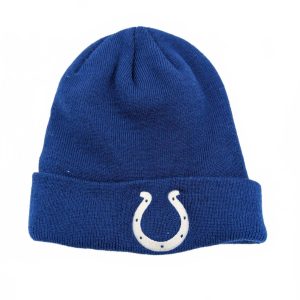 Indianapolis Colts Knit Beanie Cuffed Winter Hat Unisex One Size Blue