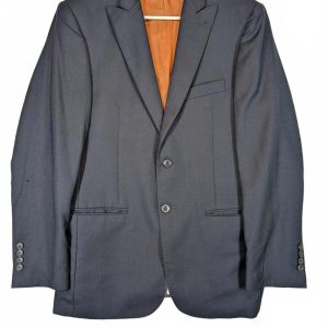 Joseph A Bank Navy Wool Two Button Blazer Sport Coat Dress Mens 38R