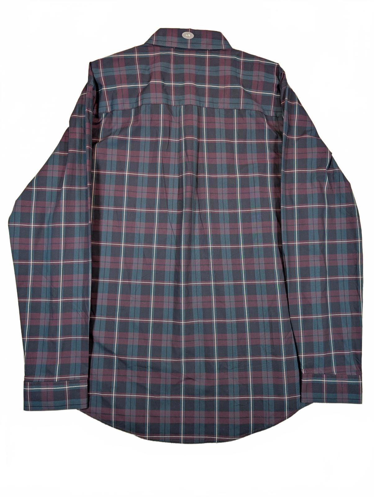 Van Heusen Classic Fit Plaid Button Down Dress Shirt Mens 16-16 1/2 Large - Image 2