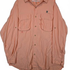 Reel Legends Vented Fishing Button Up Shirt Long Sleeve Guide Mens XL Nylon
